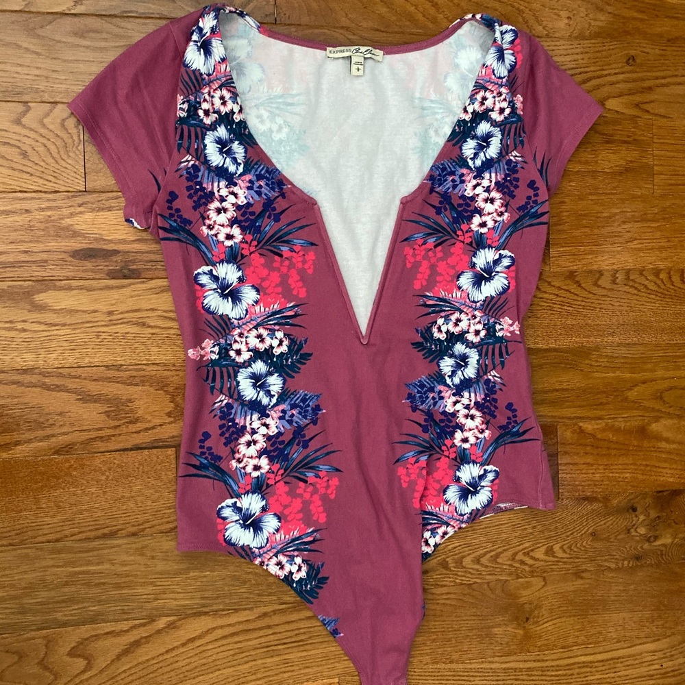 Express floral bodysuit